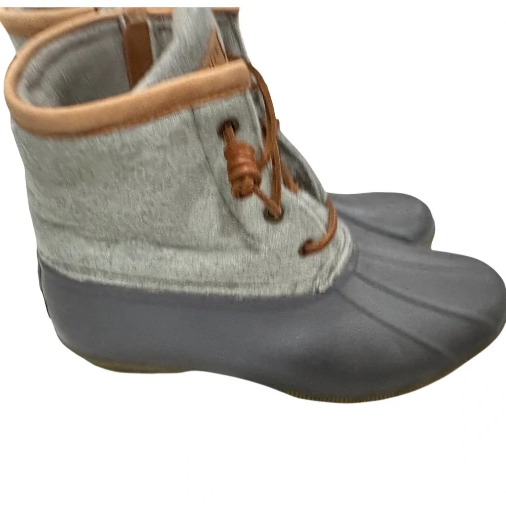 Sperry Top Sider Women's‎ Duck Boots Gray Wool Thinsulate Winter Size 8.5